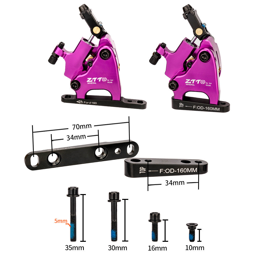 ZTTO Pro5.0 Road Bike Disc Brake Aluminum Alloy Hydraulic Brake Caliper ZTTO Pro5.0 Road Bike Disc Brake Aluminum Alloy Hydraulic Brake Caliper